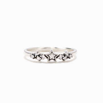 Personalized You Were Born To Shine Stars Ring