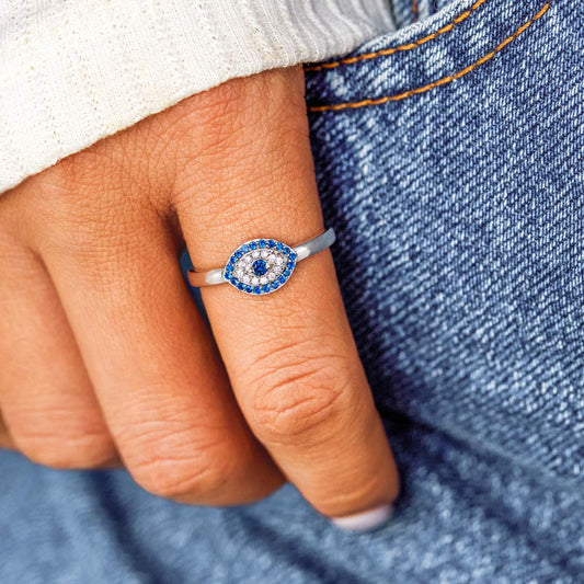 You're Always Protected Evil Eye Talisman Ring