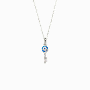 Evil Eye Key Necklace