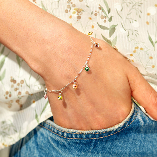 Multi-color Evil Eye Bracelet