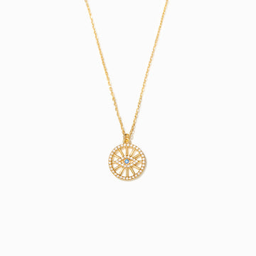You Are My Sunshine Evil Eye Necklace