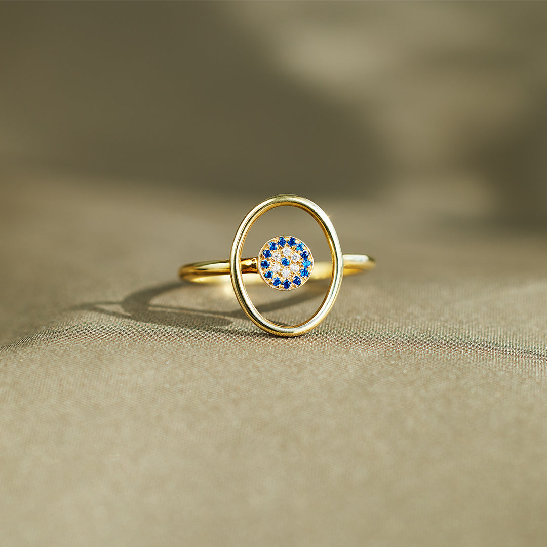 Concentric Evil Eye Ring
