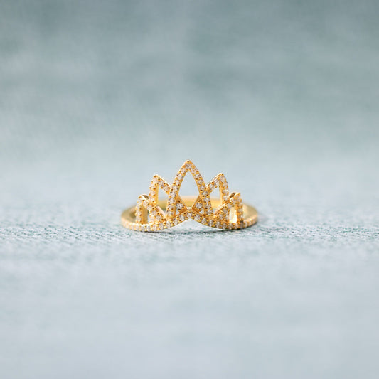 Broken But Survived Hollow Out Crown Ring