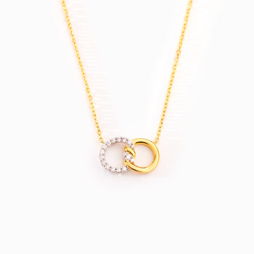 Mother & Daughter Two Tone Knitted Necklace