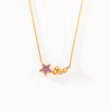 Twinkle Twinkle Little Star 1-8 Star Birthstone Necklace