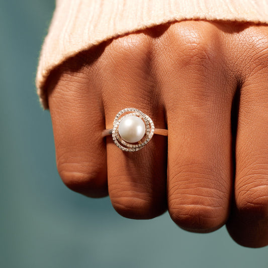 Infinity Pearl Ring