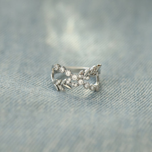 Grow Through Your Struggles Leaf Ring