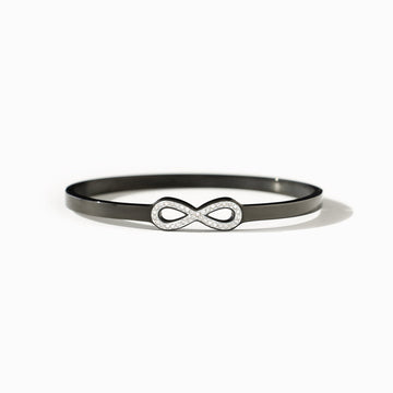 Love Built To Last Forever Infinity Black Brcelet