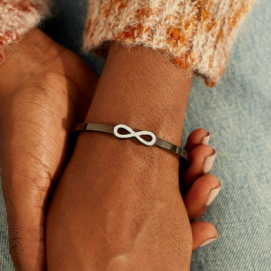 Love Built To Last Forever Infinity Black Brcelet