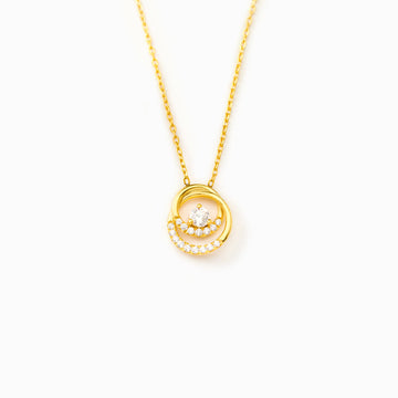 You're That Part Of Me Double Halo Necklace