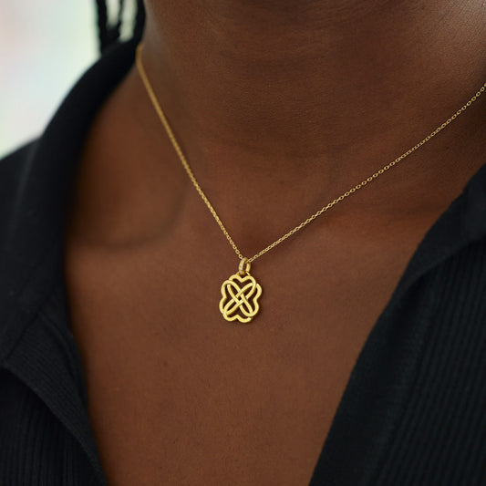 Heart Connection Heart Knot Necklace