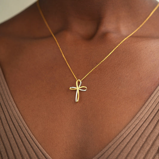 Let Go & Let God Cross Necklace