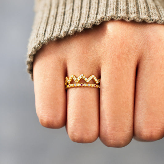 Stackable Highs And Lows Ring Set