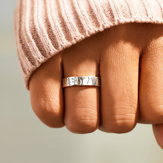 You Belong Among the Wildflowers Floral Blossom Ring