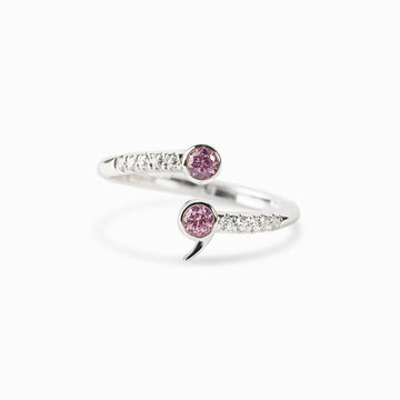 Your Story Isn't Over Pavé Semicolon Ring