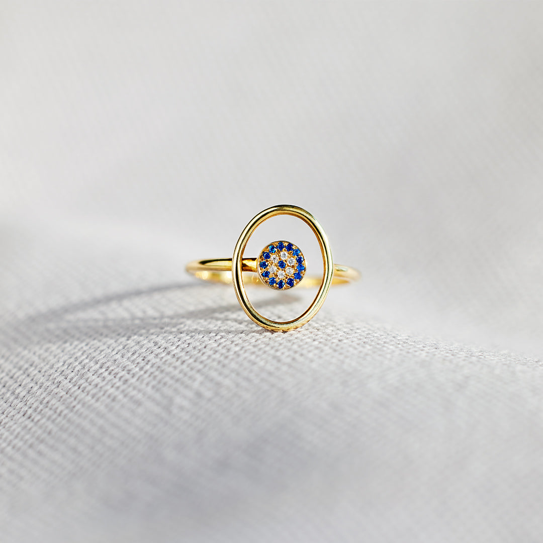 Concentric Evil Eye Ring