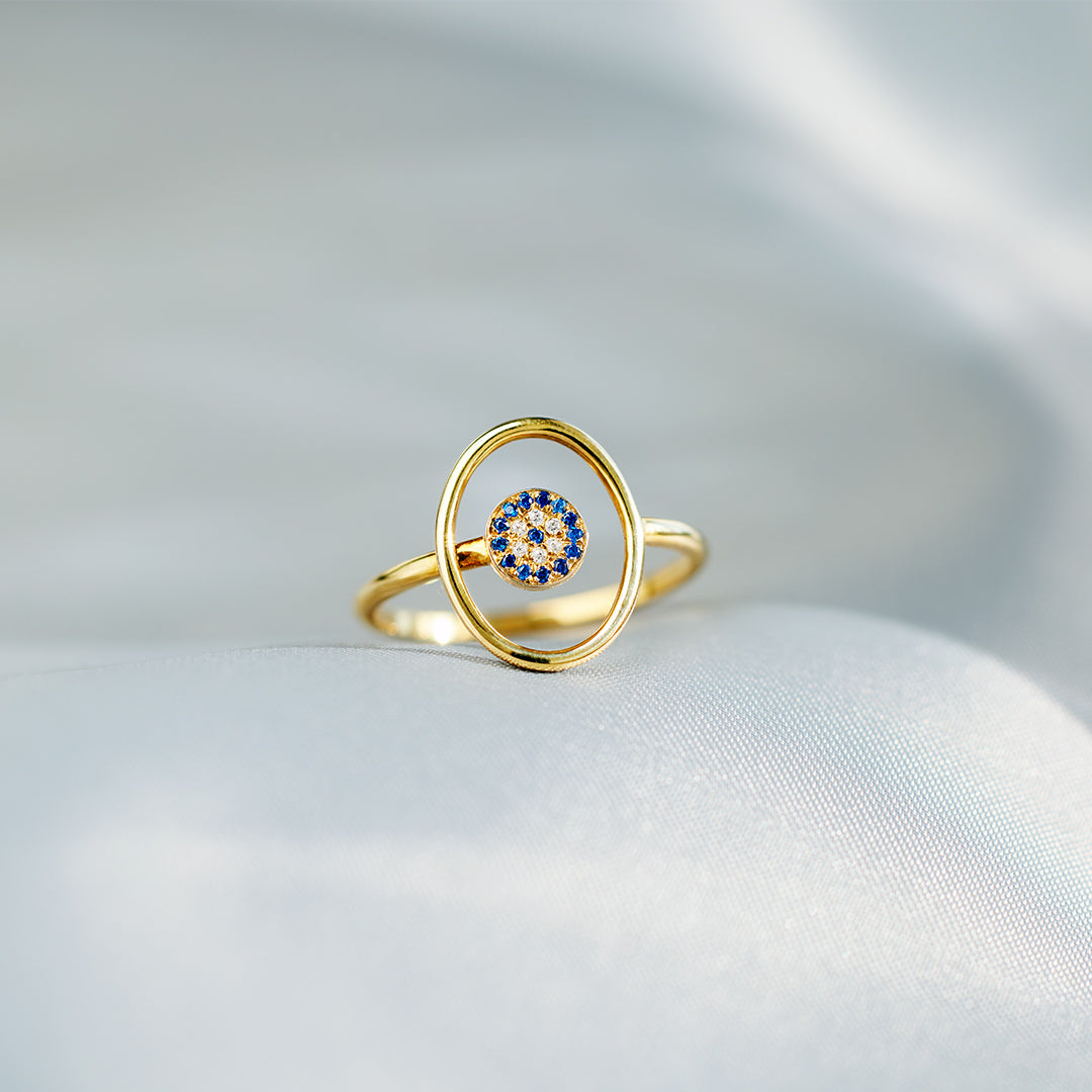 Concentric Evil Eye Ring