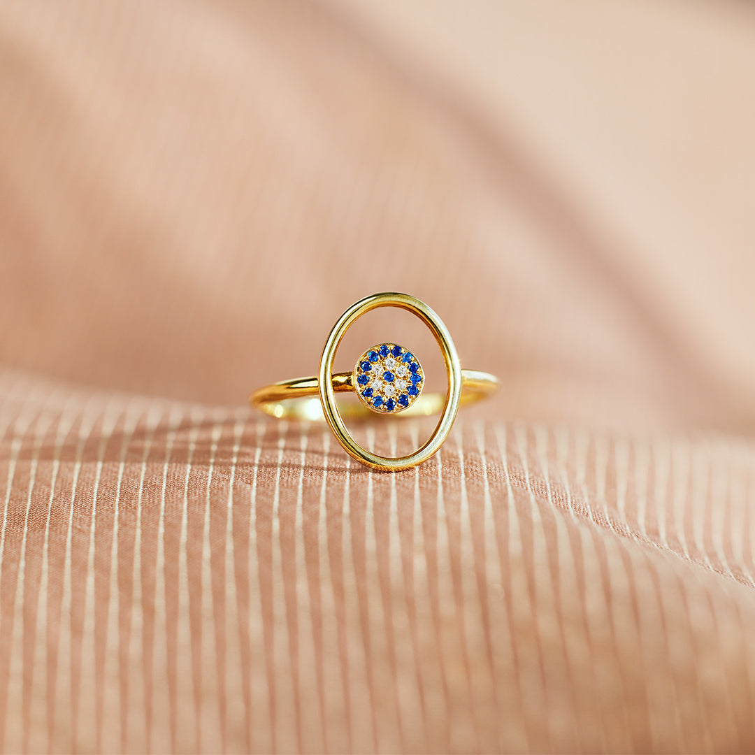 Concentric Evil Eye Ring
