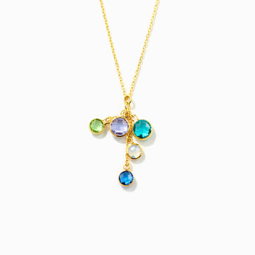 1-8 Birthstones Cascade Necklace