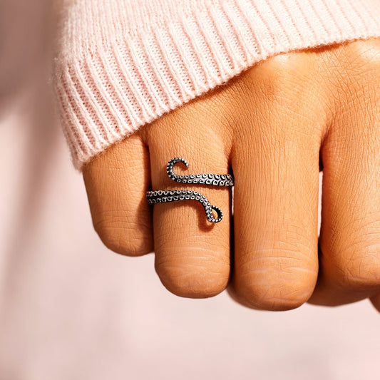 Sterling Silver Octopus Ring