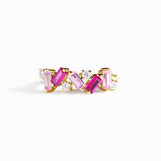 Make Peace Pink Band Ring