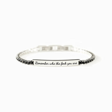 Remember Who the Fuck You Are Crystal Bracelet