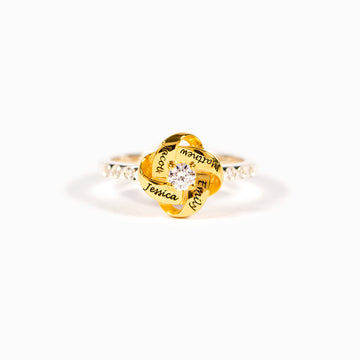 1-5 Names Knot Ring