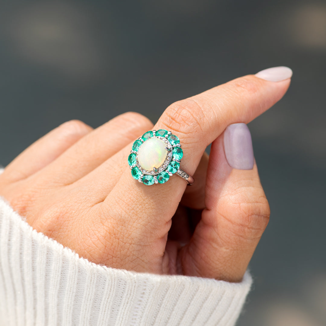 Resilience Flowery Opal Ring