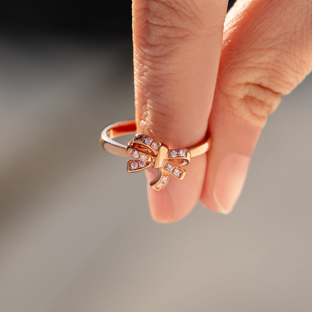 Pavé Double Bow Ring