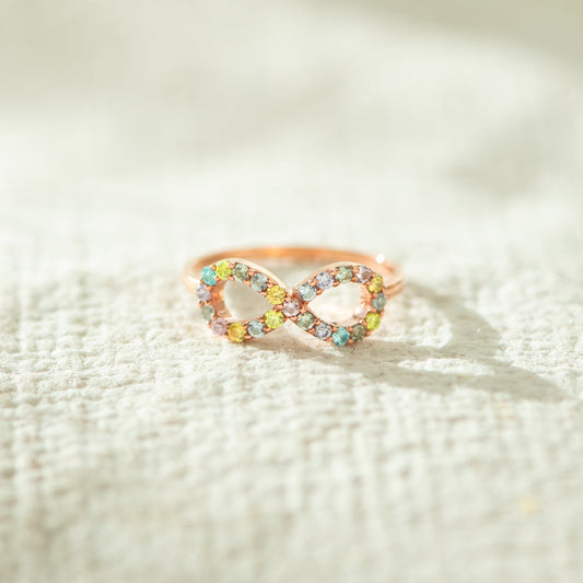 Best Biches To Infinity And Beyond Rainbow Infinity Ring