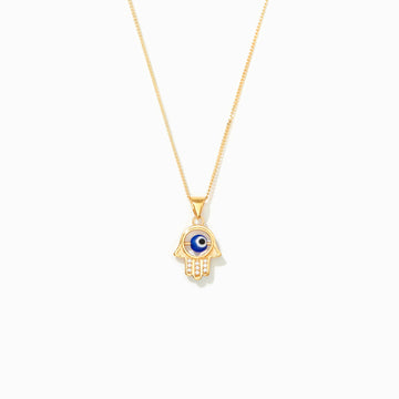 Protection Hamsa Evil Eye Necklace