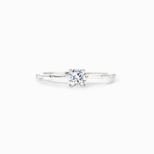 Keep You Forever Minimalist Round Cut Promise Ring