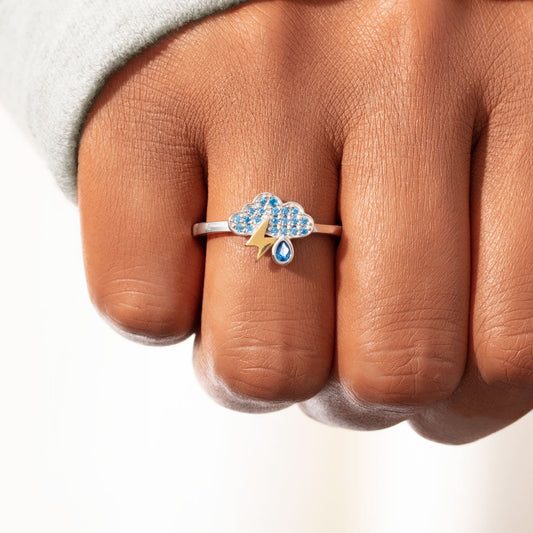 Dance in the Rain Stormy Cloud Ring