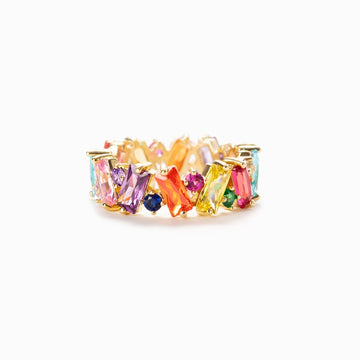 Beautifully Broken Ring - Rainbow
