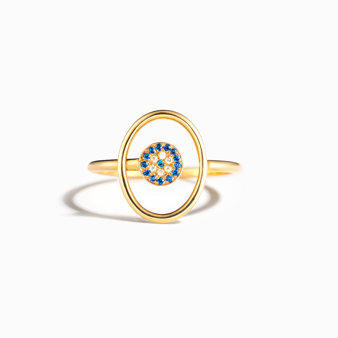 Concentric Evil Eye Ring
