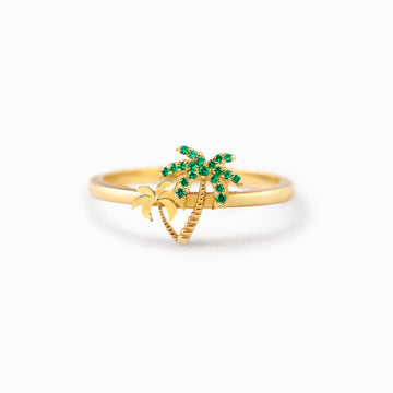 Chase The Sun Palm Tree Ring
