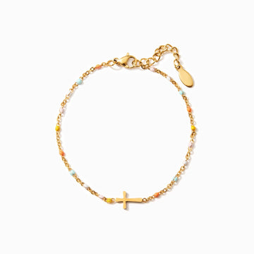 Sister In Christ Cross Bracelet