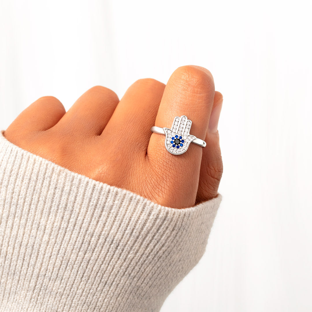 May Every Evil Eye In Your Life Go Blind Hamsa Ring