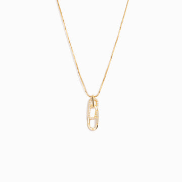 Depression Can't Rectangle Interlocking Necklace