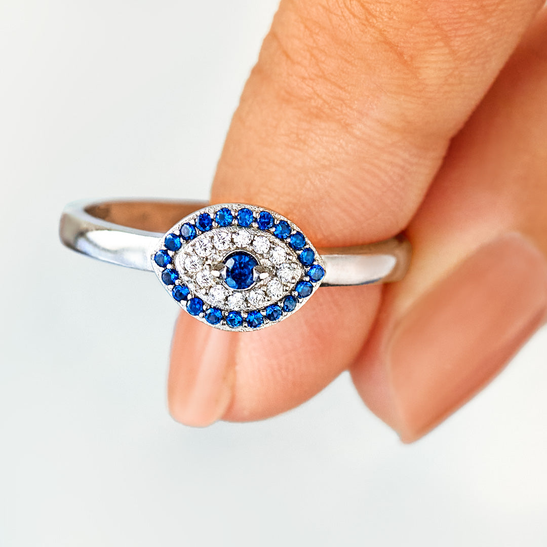 You're Always Protected Evil Eye Talisman Ring