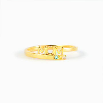 1-12 Birthstones MOM Ring