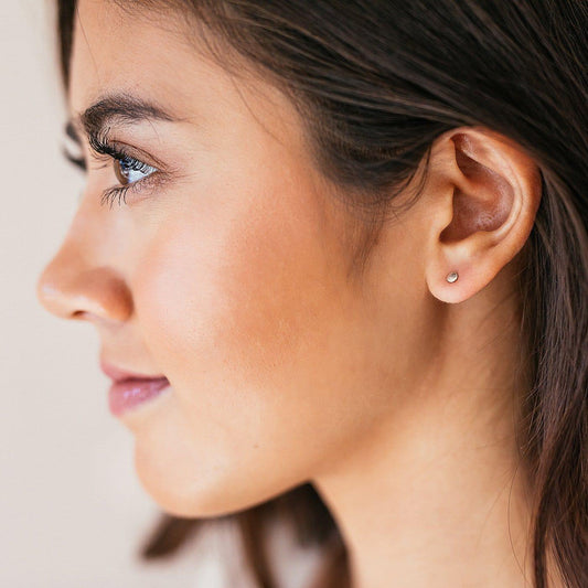 Tiny Dot Stud Earrings