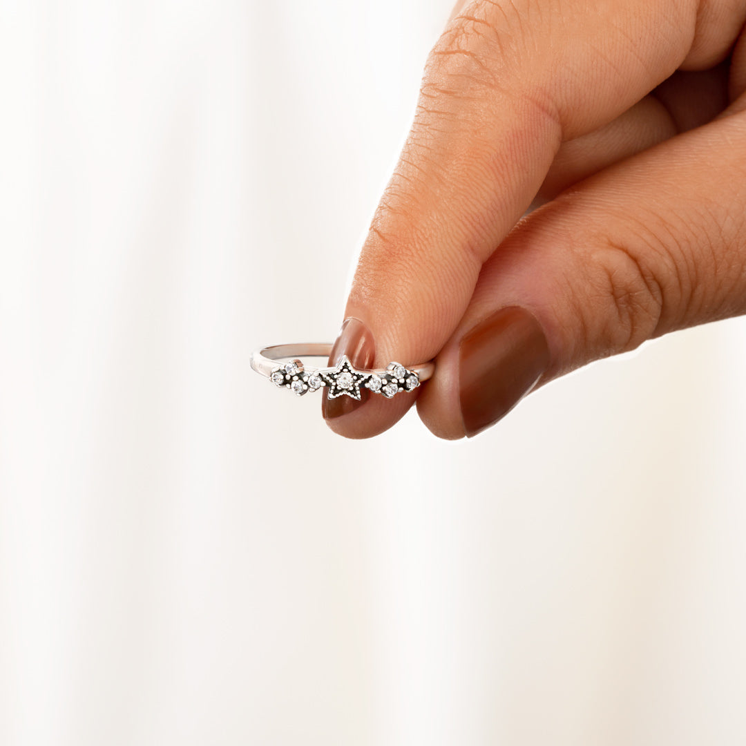 Personalized You Were Born To Shine Stars Ring