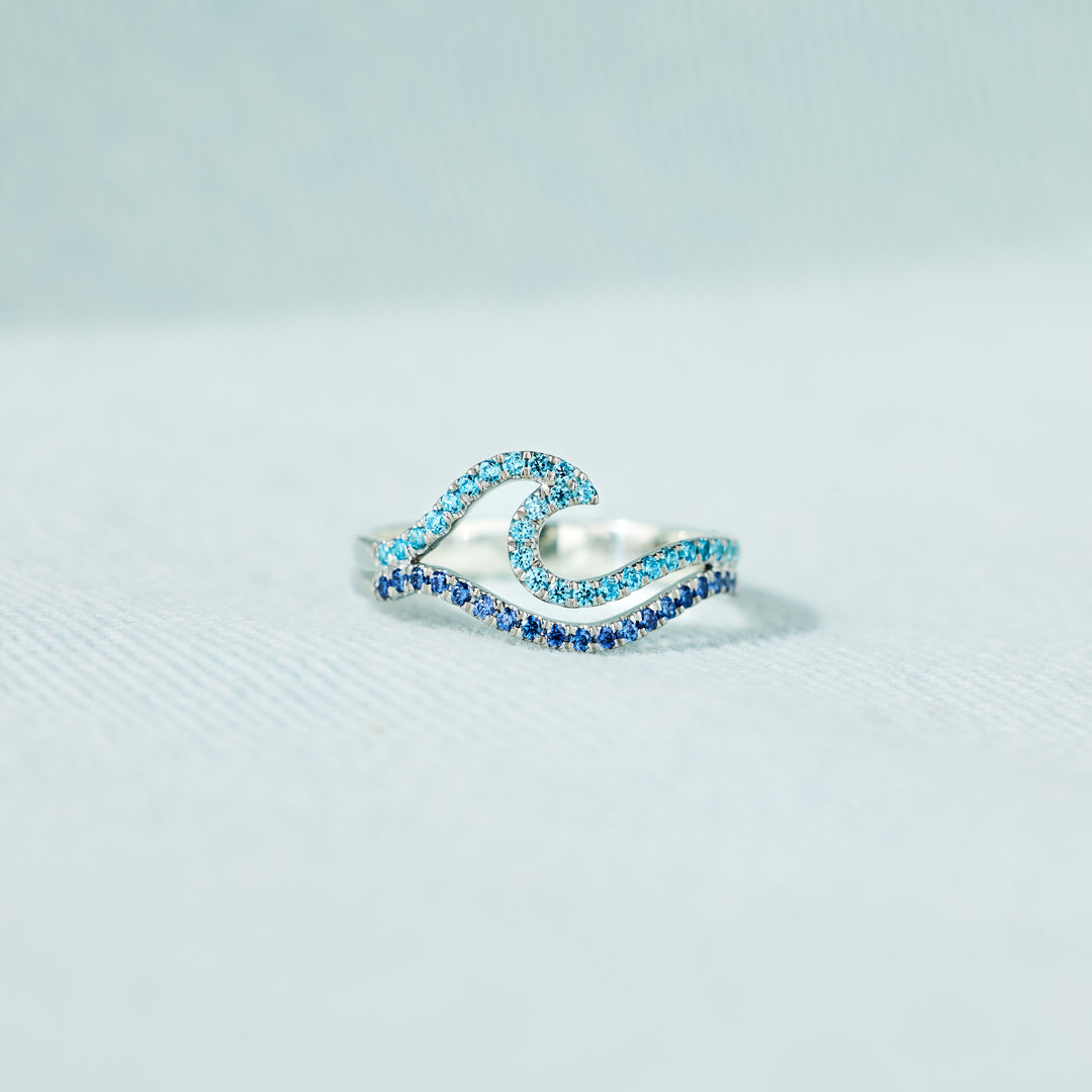 Be Salty Stay Lit Double Wave Ring