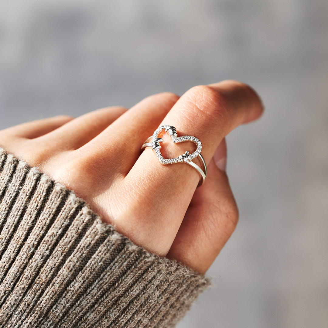 Self Love Pavé Heart Ring