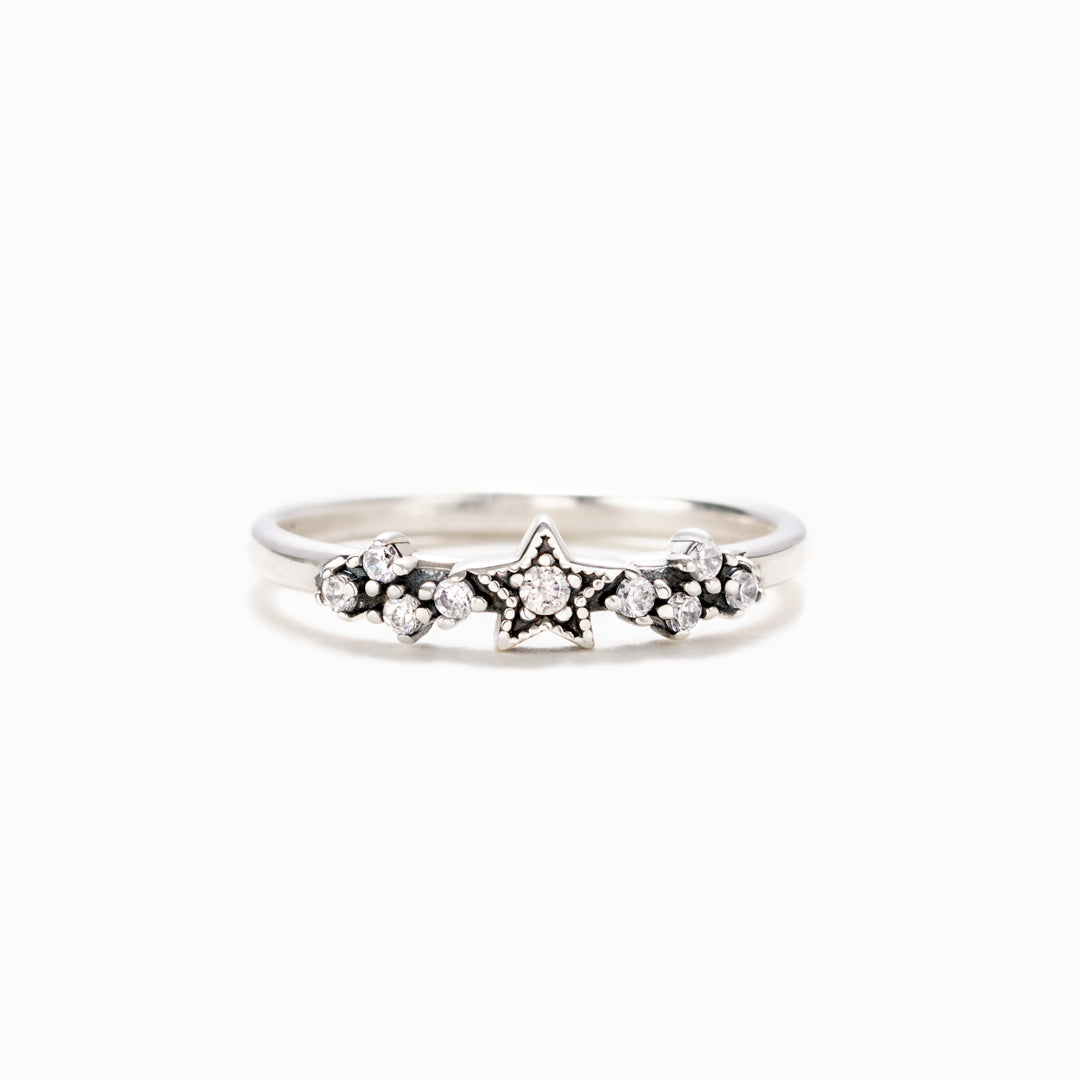 Personalized You Were Born To Shine Stars Ring