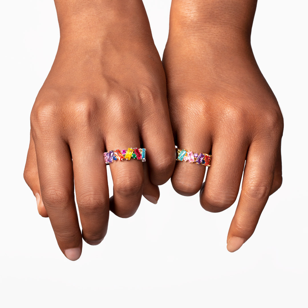 Pride Rainbow Promise Ring