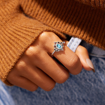 Mother&Warrior Lotus Ring