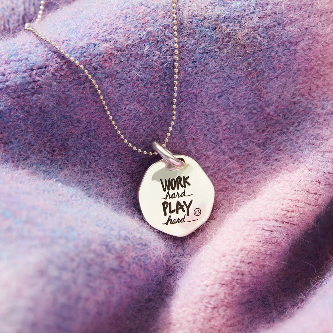 Work Hard Play Hard Necklace