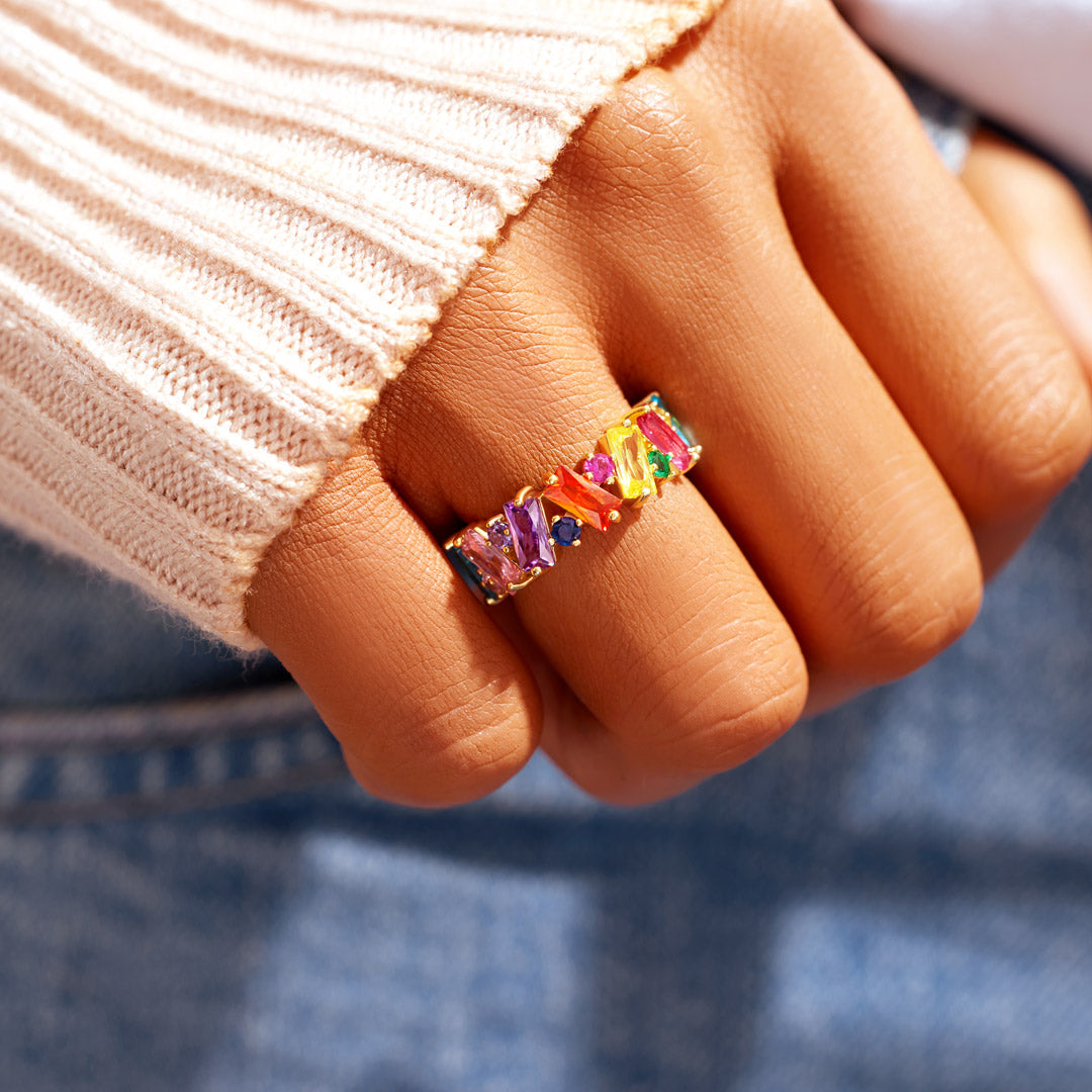 Pride Rainbow Promise Ring